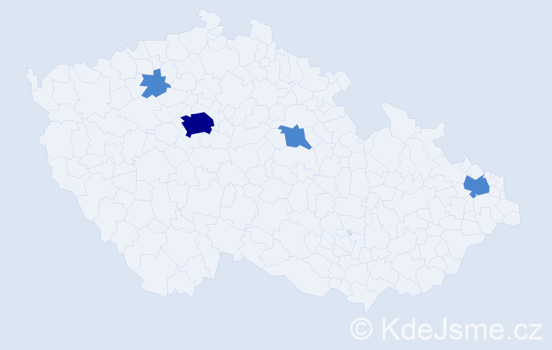 Jméno: 'Osamu', počet výskytů 6 v celé ČR