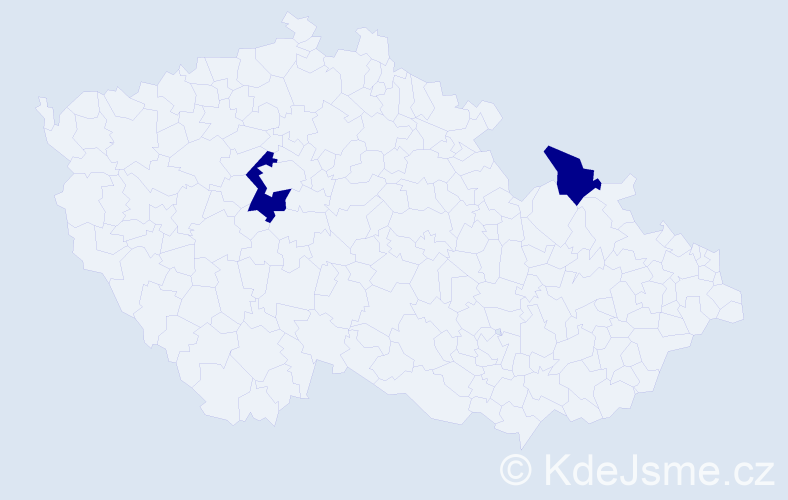 Jméno: 'Adriana-Maria', počet výskytů 2 v celé ČR