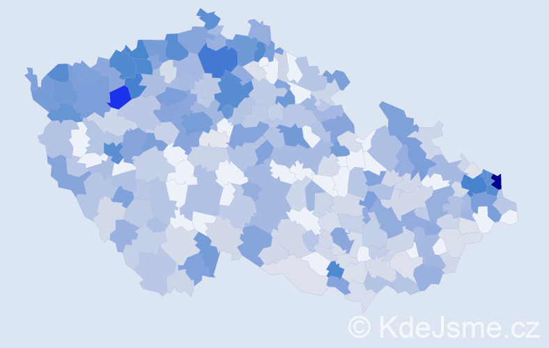 Jméno: 'Július', počet výskytů 1125 v celé ČR