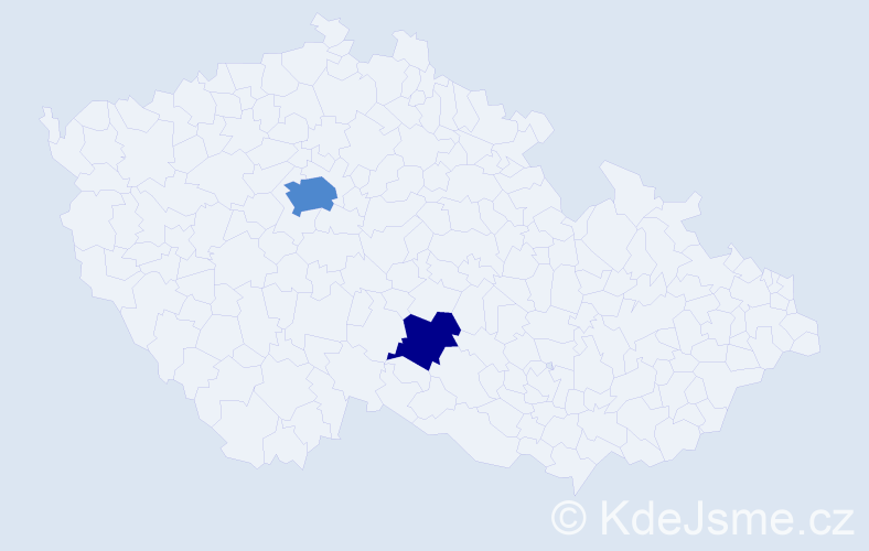 Jméno: 'Zhilin', počet výskytů 5 v celé ČR