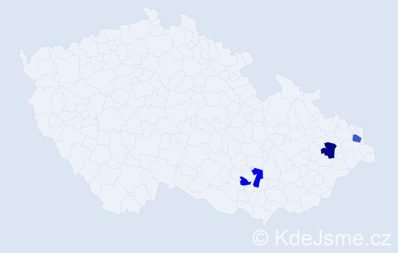 Jméno: 'Nicolas David', počet výskytů 3 v celé ČR