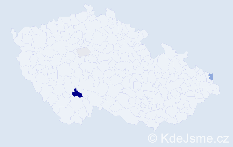 Jméno: 'Issa', počet výskytů 3 v celé ČR