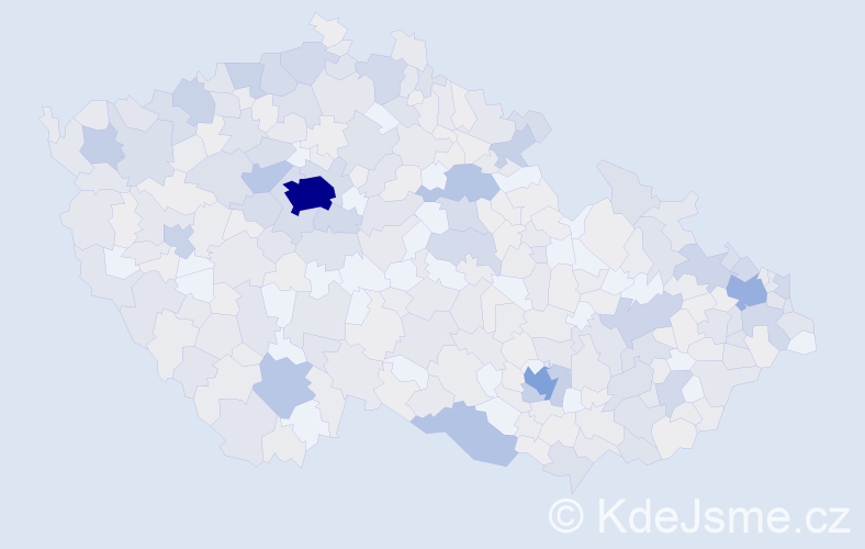 Jméno: 'Judita', počet výskytů 1052 v celé ČR