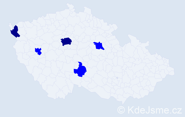Jméno: 'Thi Chanh', počet výskytů 7 v celé ČR