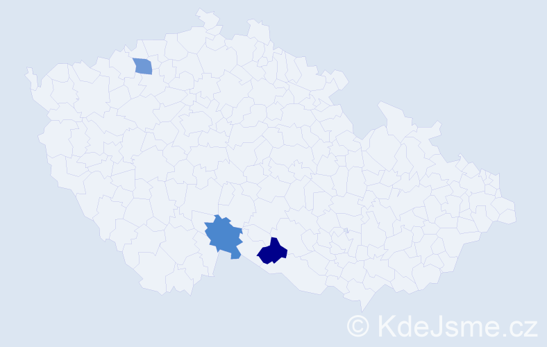 Jméno: 'Adéla Nella', počet výskytů 3 v celé ČR