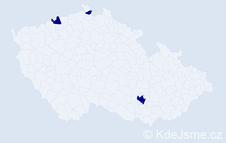 Jméno: 'Artašes', počet výskytů 3 v celé ČR