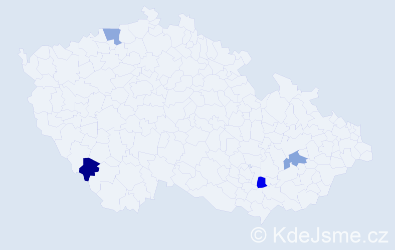 Jméno: 'Josef Michael', počet výskytů 4 v celé ČR