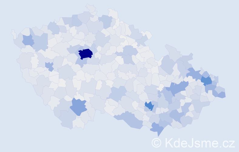 Jméno: 'Terezie', počet výskytů 6501 v celé ČR