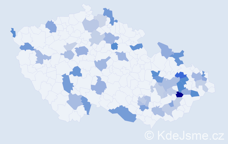 Jméno: 'Livie', počet výskytů 79 v celé ČR