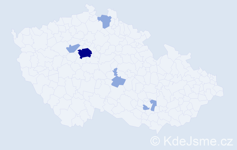 Jméno: 'Szabolcs', počet výskytů 10 v celé ČR