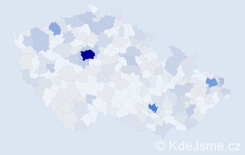 Jméno: 'Katarina', počet výskytů 370 v celé ČR