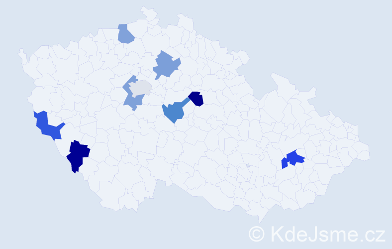 Jméno: 'Thanh Vinh', počet výskytů 10 v celé ČR