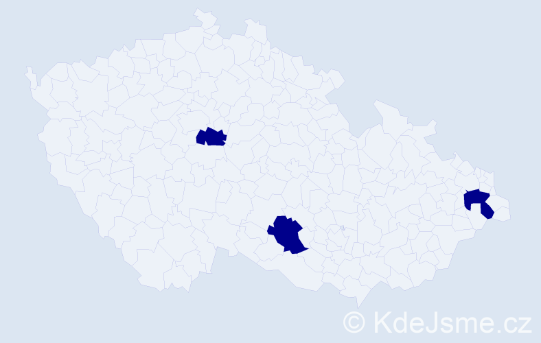 Jméno: 'Ignát', počet výskytů 3 v celé ČR