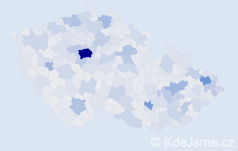 Jméno: 'Marcela', počet výskytů 55190 v celé ČR