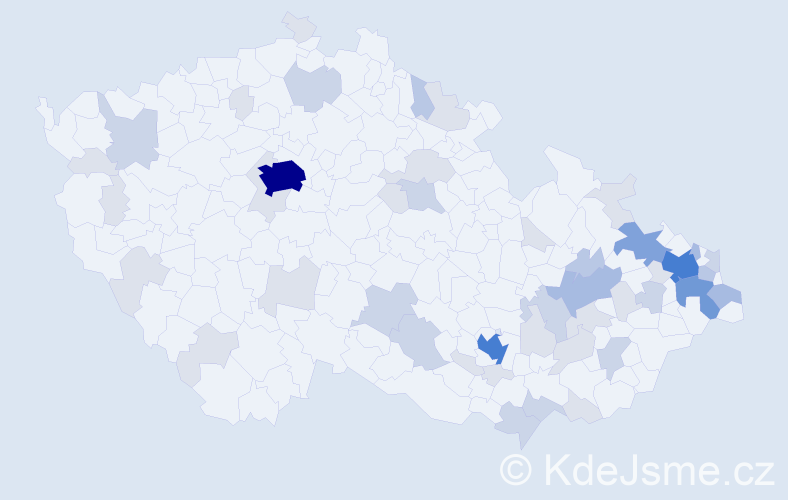 Jméno: 'Lev', počet výskytů 135 v celé ČR