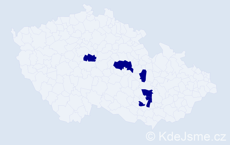 Jméno: 'Alex Martin', počet výskytů 5 v celé ČR