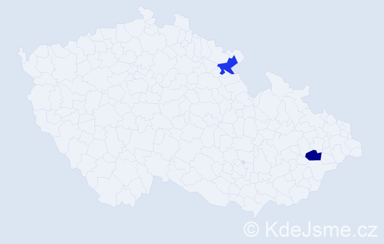 Jméno: 'Tomáš Ernest', počet výskytů 2 v celé ČR