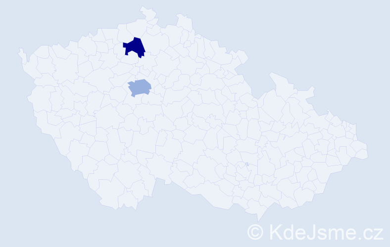 Jméno: 'Tsengelmaa', počet výskytů 3 v celé ČR