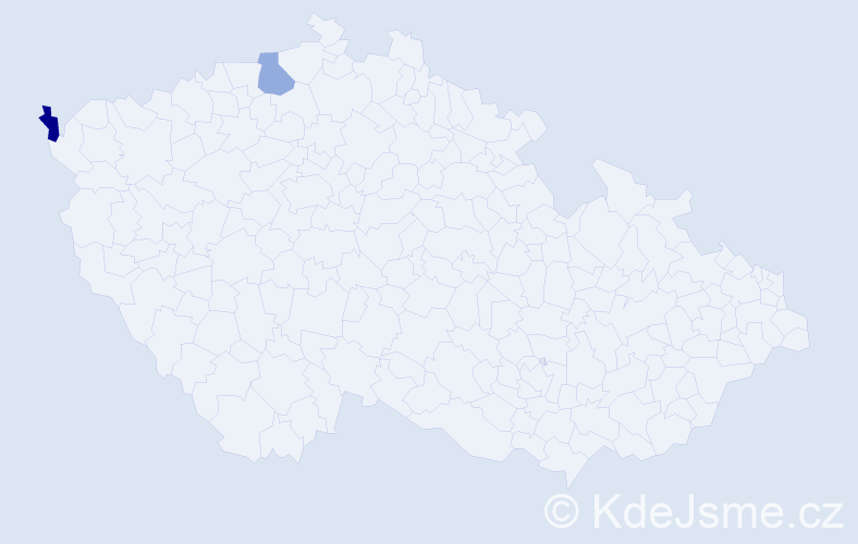 Jméno: 'Truong Thinh', počet výskytů 2 v celé ČR