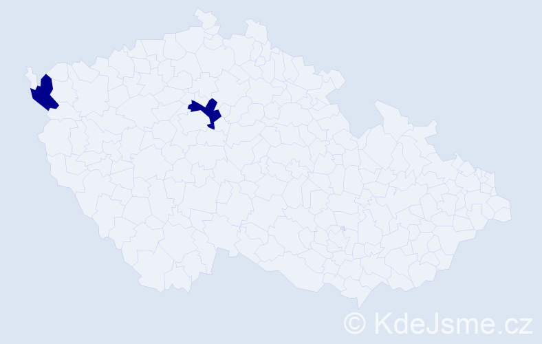 Jméno: 'Duc The', počet výskytů 2 v celé ČR