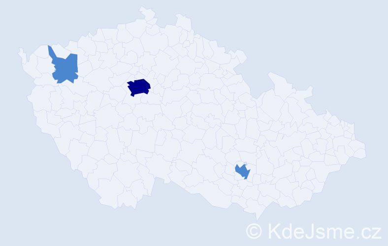 Jméno: 'Laith', počet výskytů 5 v celé ČR