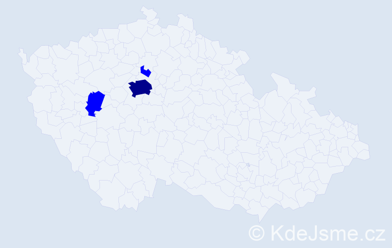 Jméno: 'Zvezdan', počet výskytů 4 v celé ČR