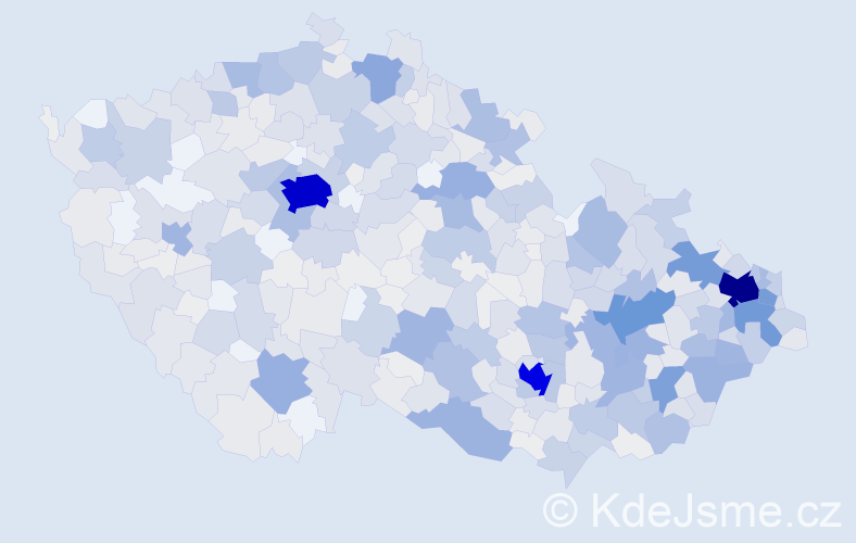 Jméno: 'Radomíra', počet výskytů 1829 v celé ČR