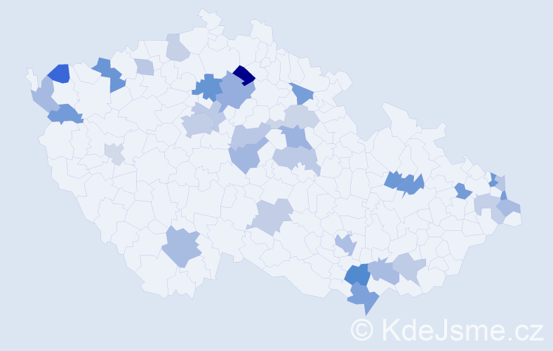 Jméno: 'Darius', počet výskytů 52 v celé ČR