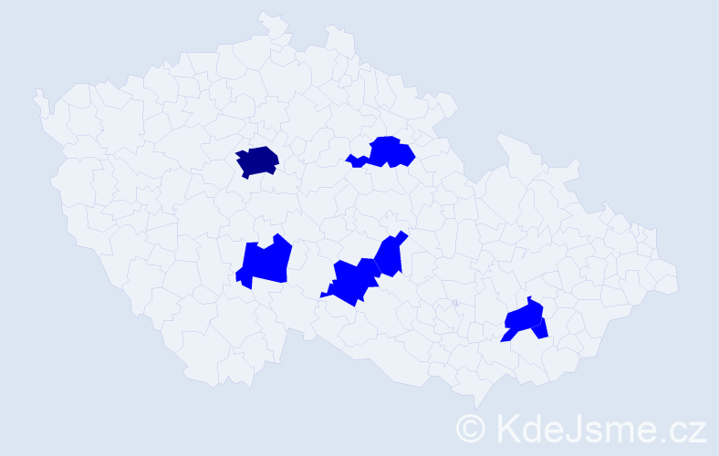 Jméno: 'Ila', počet výskytů 8 v celé ČR