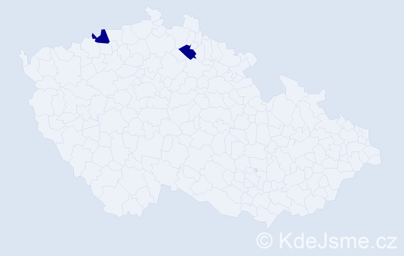 Jméno: 'Van Danh', počet výskytů 2 v celé ČR