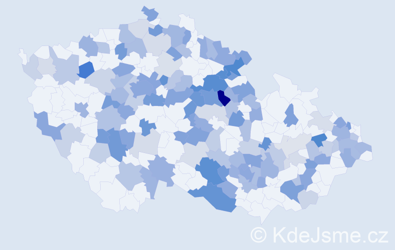 Jméno: 'Vojta', počet výskytů 267 v celé ČR