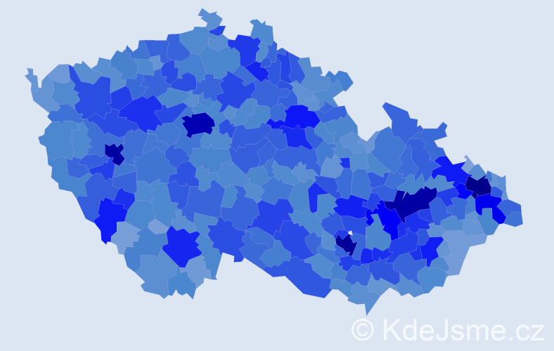 Jméno: 'Libuše', počet výskytů 39269 v celé ČR