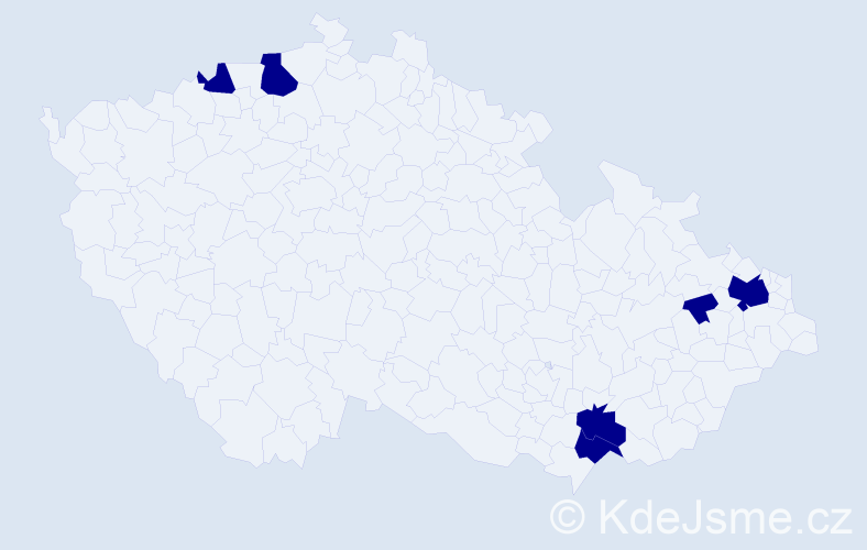 Jméno: 'Spytihněv', počet výskytů 6 v celé ČR