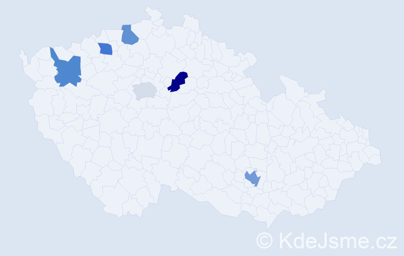 Jméno: 'Elona', počet výskytů 7 v celé ČR