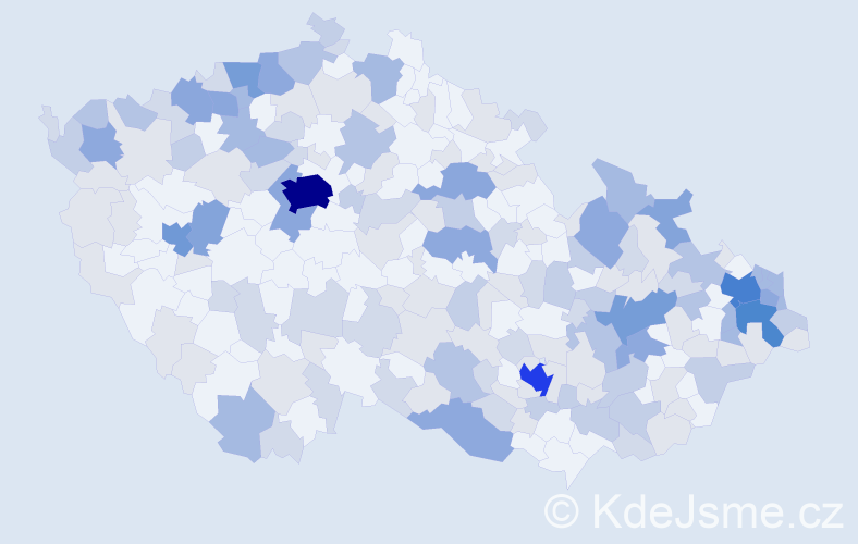 Jméno: 'Albín', počet výskytů 447 v celé ČR