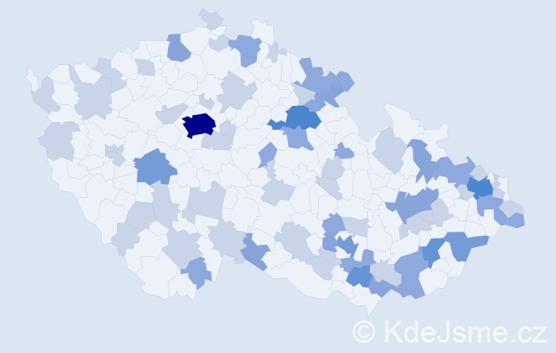 Jméno: 'Přemek', počet výskytů 142 v celé ČR