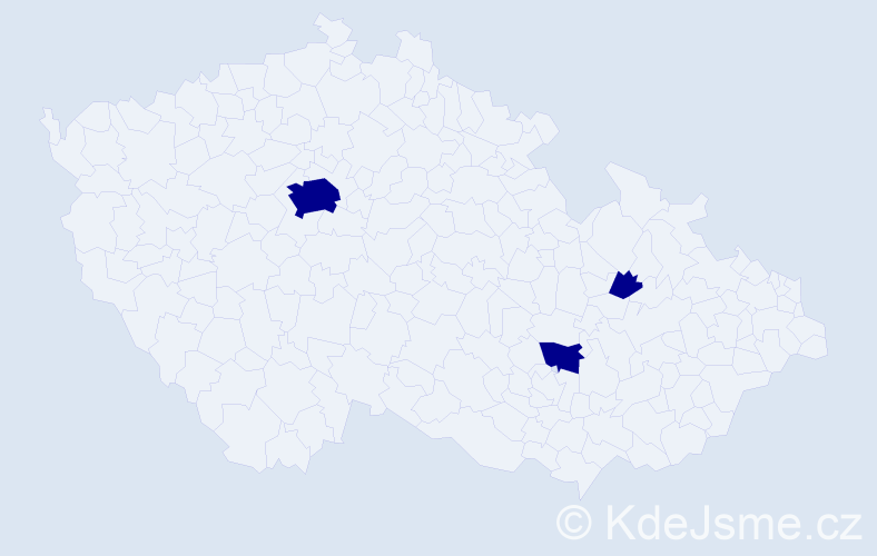 Jméno: 'Vladimír Michael', počet výskytů 3 v celé ČR