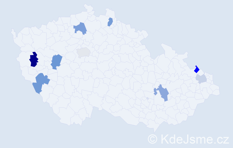 Jméno: 'Friedhelm', počet výskytů 9 v celé ČR