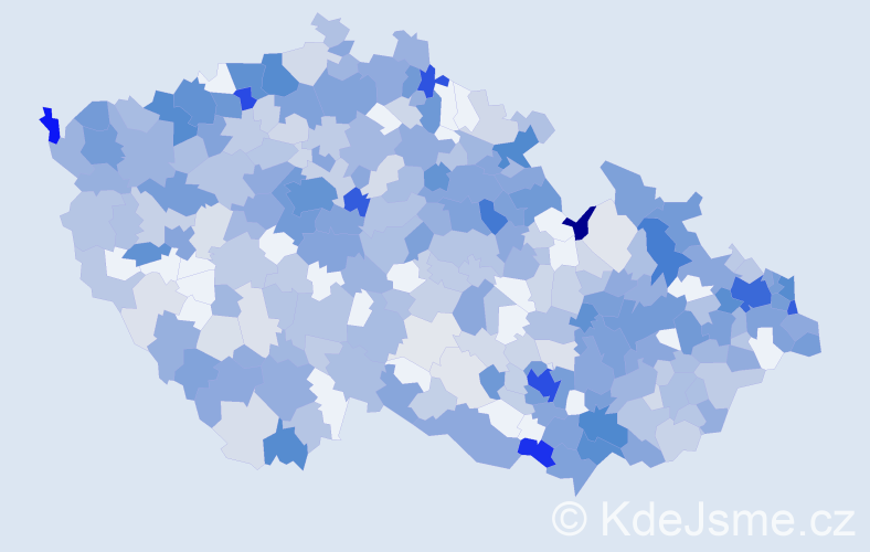 Jméno: 'Kristína', počet výskytů 924 v celé ČR