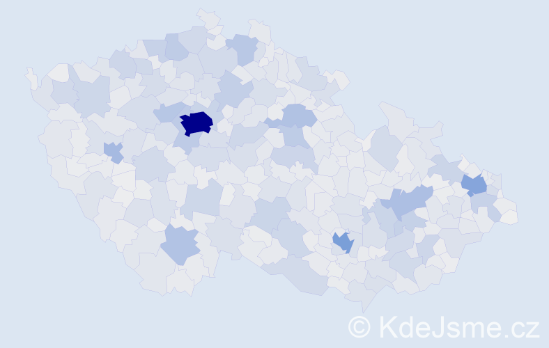 Jméno: 'Vladimír', počet výskytů 83762 v celé ČR