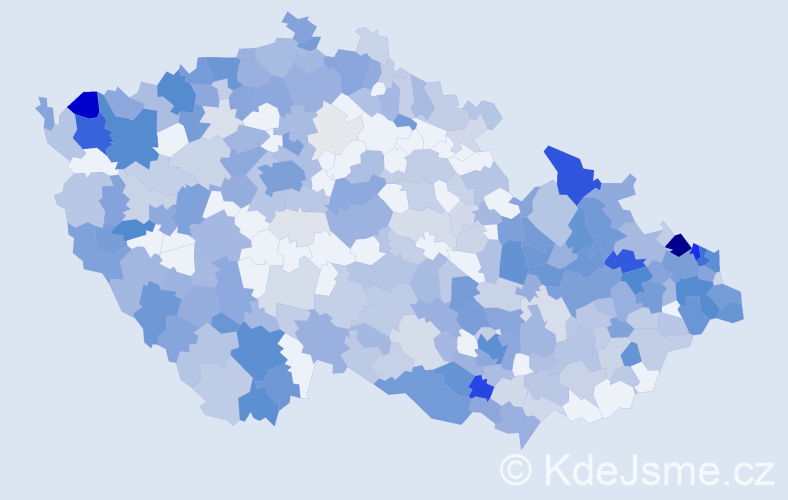 Jméno: 'Hermína', počet výskytů 842 v celé ČR