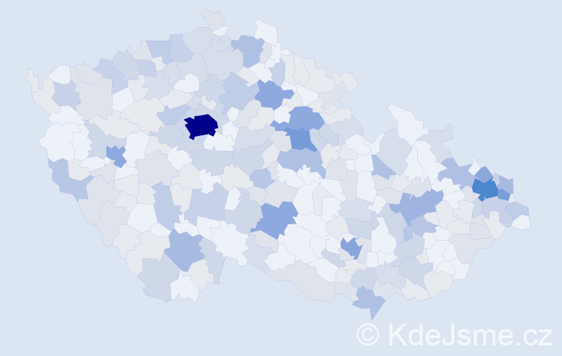 Jméno: 'Liběna', počet výskytů 595 v celé ČR