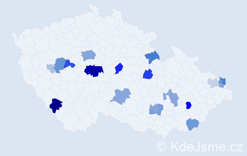 Jméno: 'Margaréta', počet výskytů 32 v celé ČR