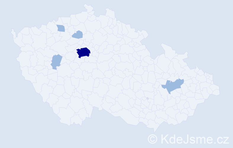 Jméno: 'Toman', počet výskytů 8 v celé ČR