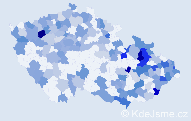 Jméno: 'Antonia', počet výskytů 305 v celé ČR