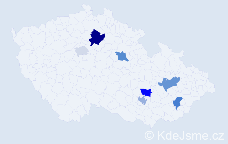 Jméno: 'Munkhsaikhan', počet výskytů 8 v celé ČR