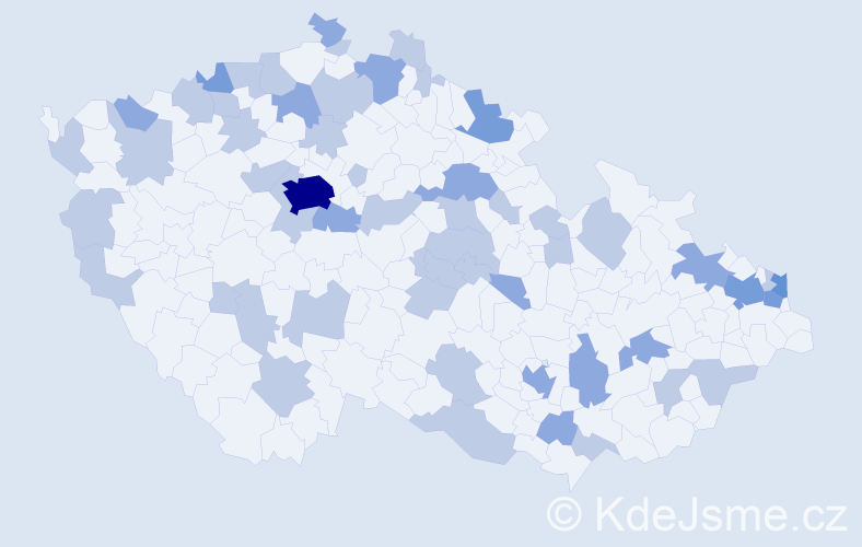 Jméno: 'Želmíra', počet výskytů 89 v celé ČR