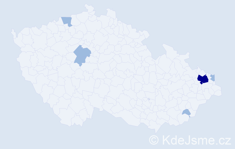 Jméno: 'Dominik Michael', počet výskytů 9 v celé ČR