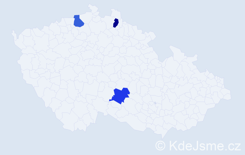 Jméno: 'Danh Khanh', počet výskytů 3 v celé ČR