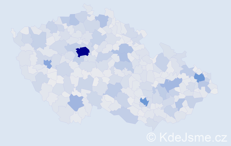 Jméno: 'Vlasta', počet výskytů 41736 v celé ČR
